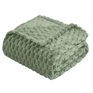 Custom Geometric Textured Honeycomb Fleece Throw Wholesale USA